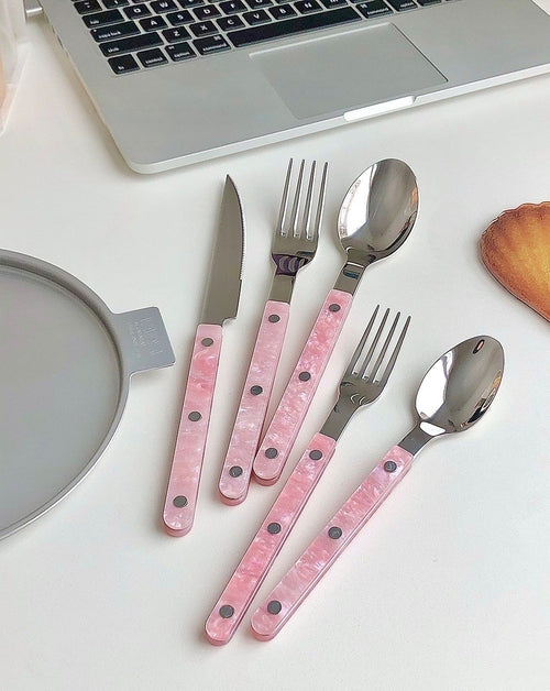 Elegantes, modernes Besteckset „Pinky“, 10-teilig