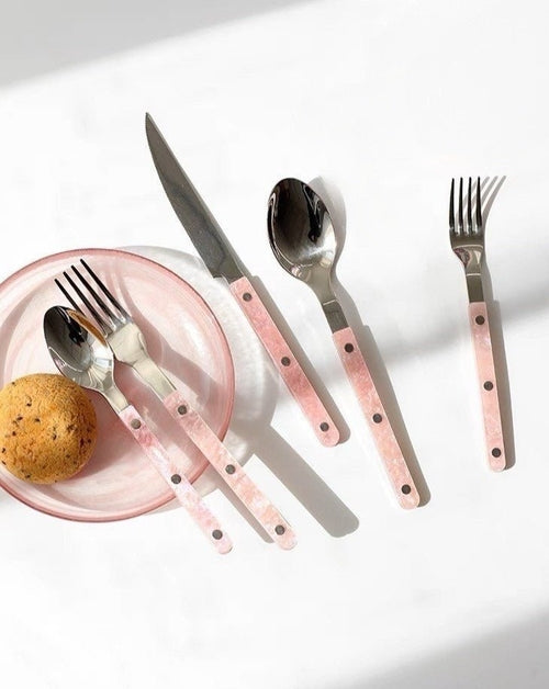Elegantes, modernes Besteckset „Pinky“, 10-teilig