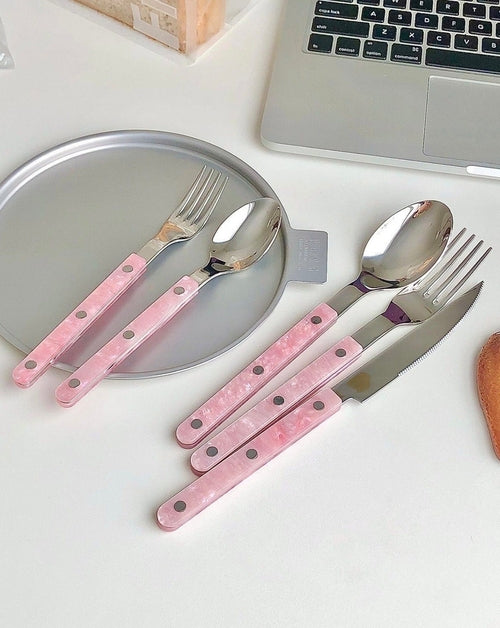 Elegantes, modernes Besteckset „Pinky“, 10-teilig