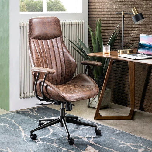 Silla de oficina ergonómica con respaldo alto 