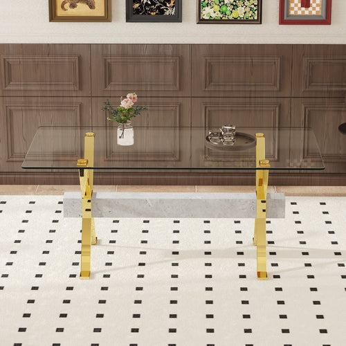 Aurelia Esstisch aus Glas