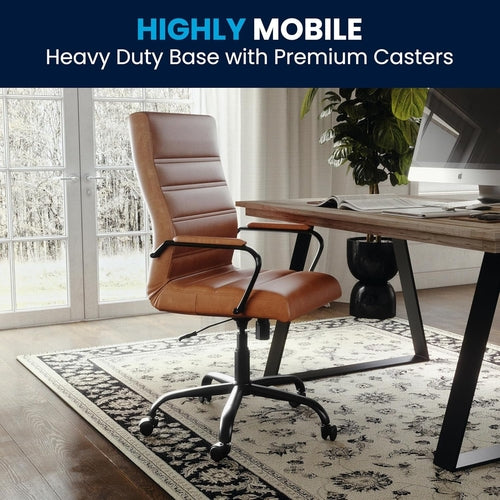 Whitney High-Back Leder-Chefsessel