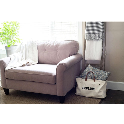 Estante de escalera rústico negro ahumado