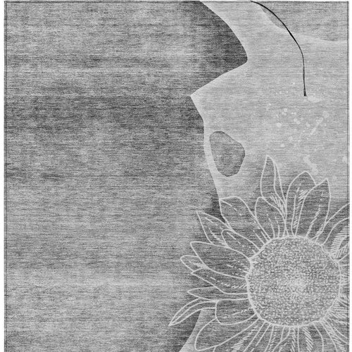 Alfombra lavable floral para interior y exterior 