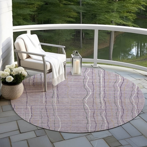 Alfombra lavable a rayas para interior y exterior 