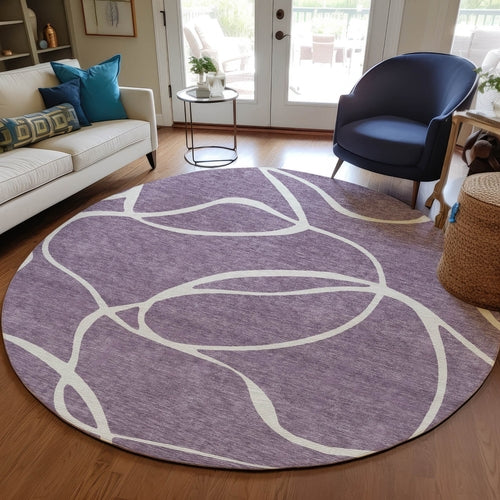 Abstract Washable Indoor/Outdoor Rug
