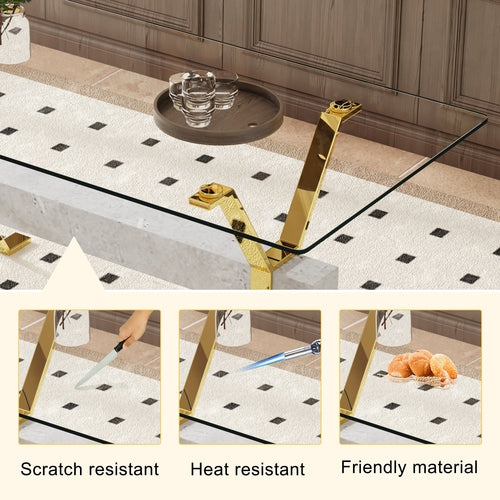 Aurelia Esstisch aus Glas