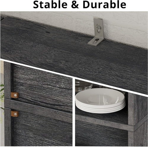 Estantería industrial con puertas 