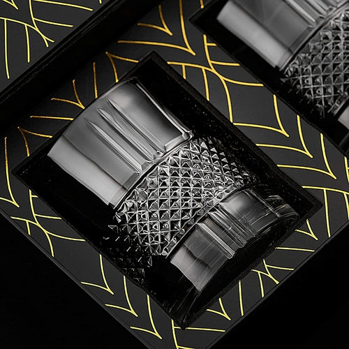 Reserve Handgeschliffene Kristall-Whiskygläser – Set aus Premium-Glaswaren 