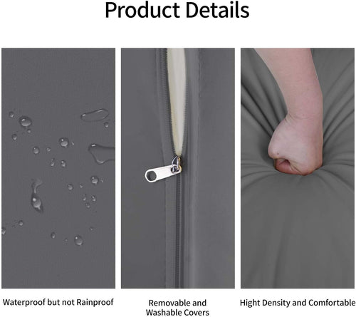 Vielseitiges, wetterfestes Rattan-Gartensofa-Set – Modulares Outdoor-Ecksofa mit Kissen