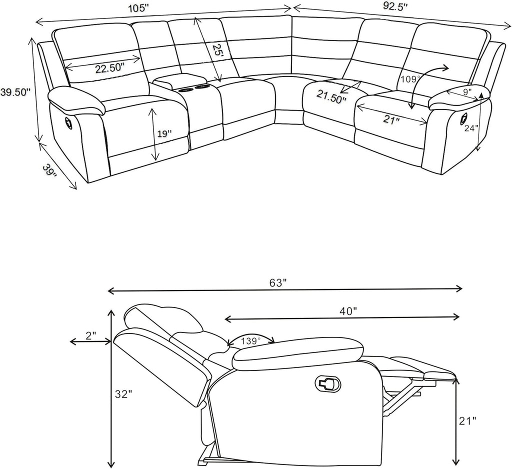 Winslow Motion Ecksofa
