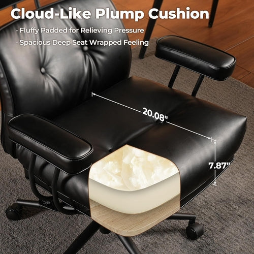 Form Luxe Ergonomischer Bürostuhl aus Leder