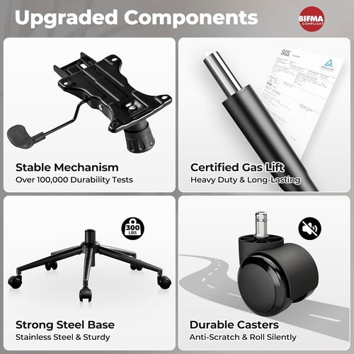 Form Luxe Ergonomischer Bürostuhl aus Leder