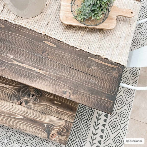 Alfombra estilo granja color carbón y marfil 