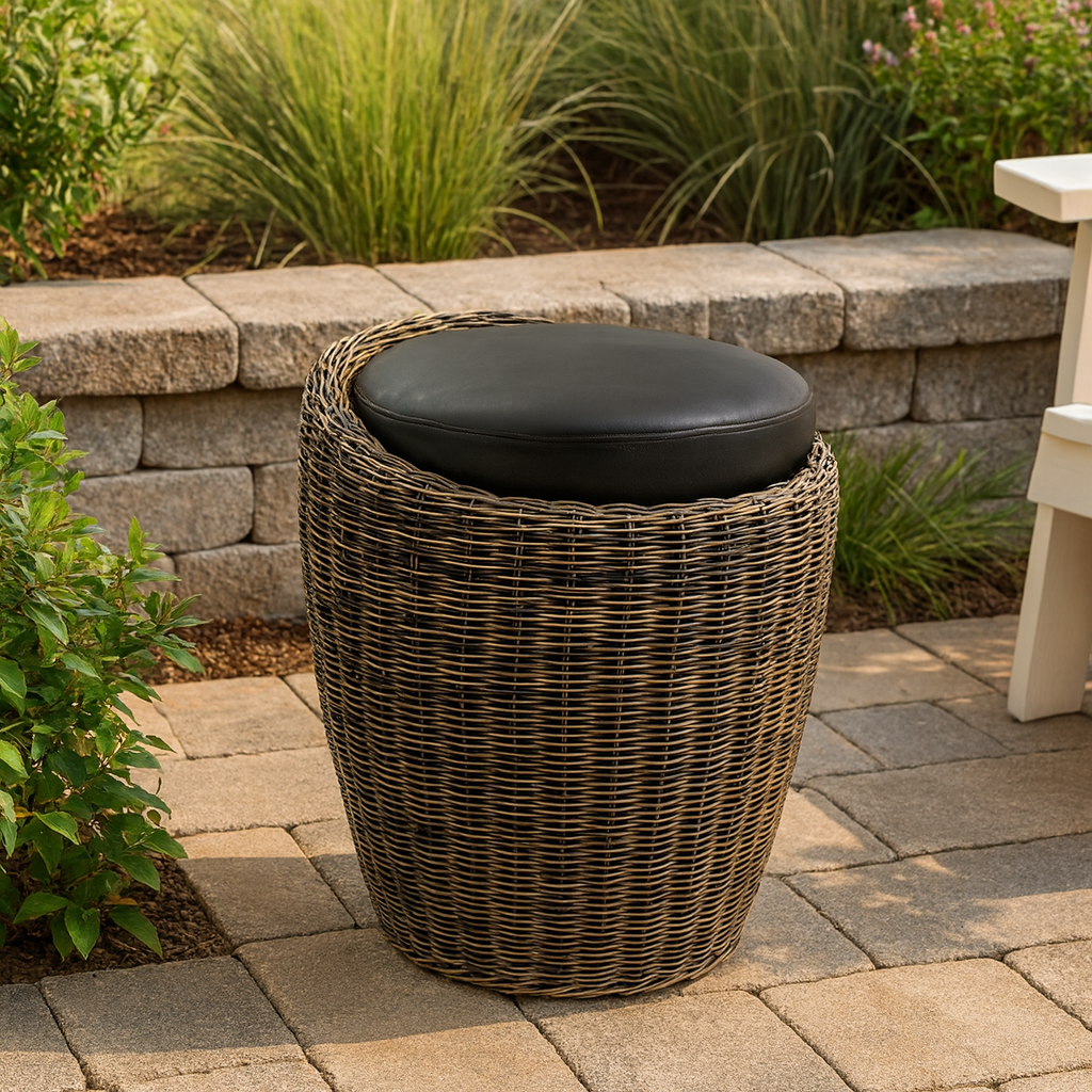 Palmera Wicker Accent Ottoman