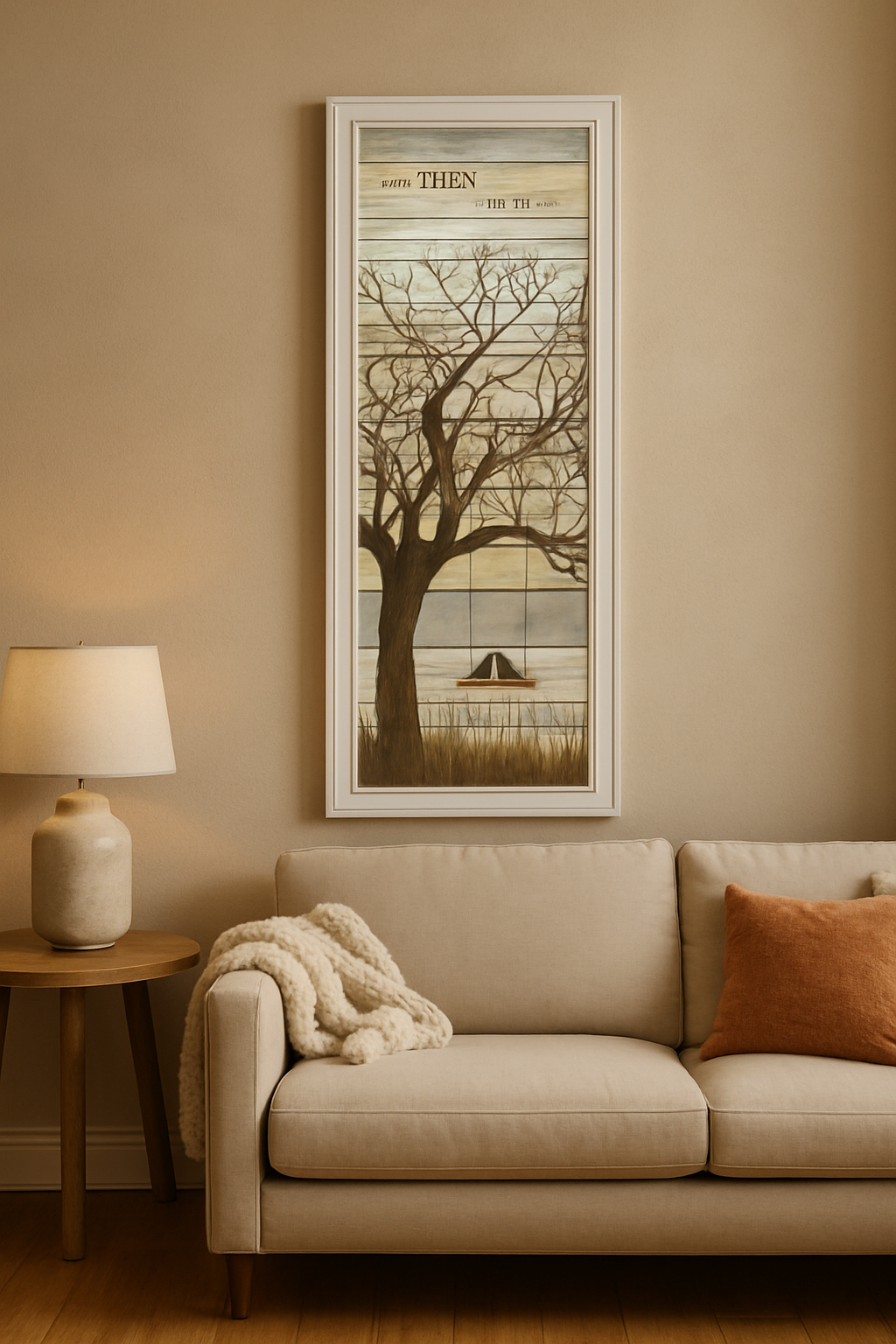 Arte mural tipográfico "Y entonces te conocí" 