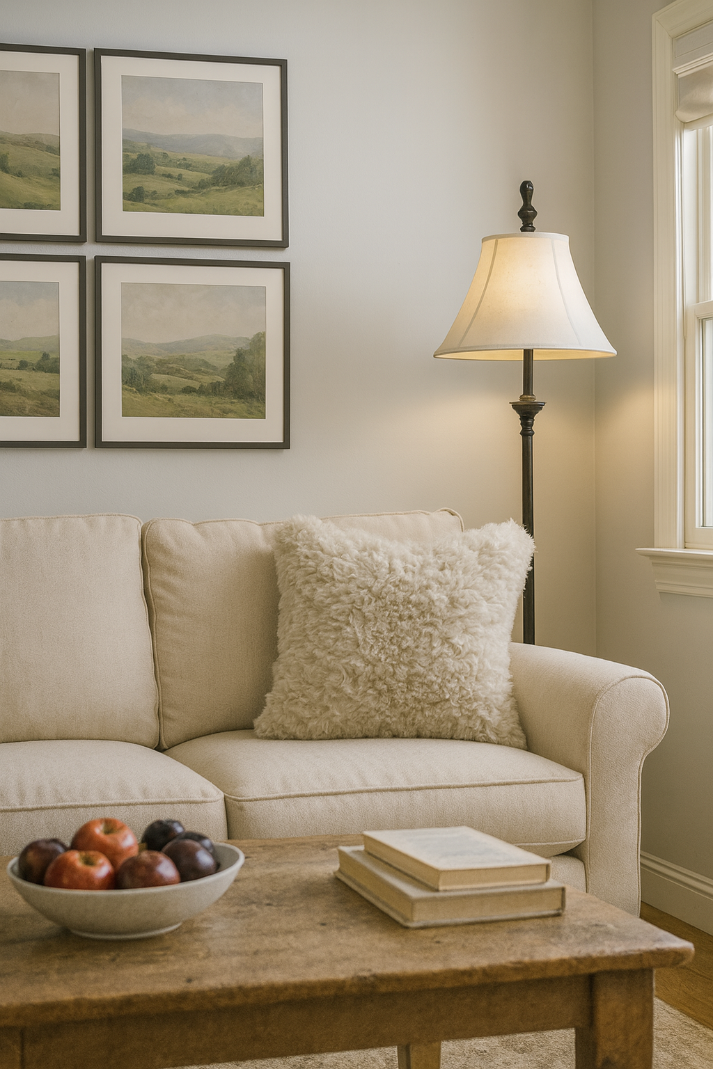 Cojín de lujo de piel sintética color champán 