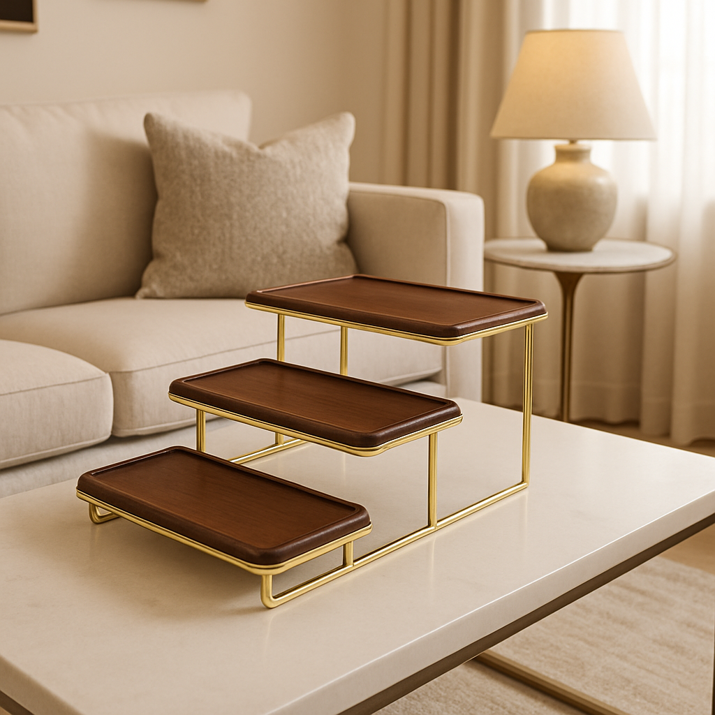 TriLuxe Dreistöckiger Servier- und Aufbewahrungsständer