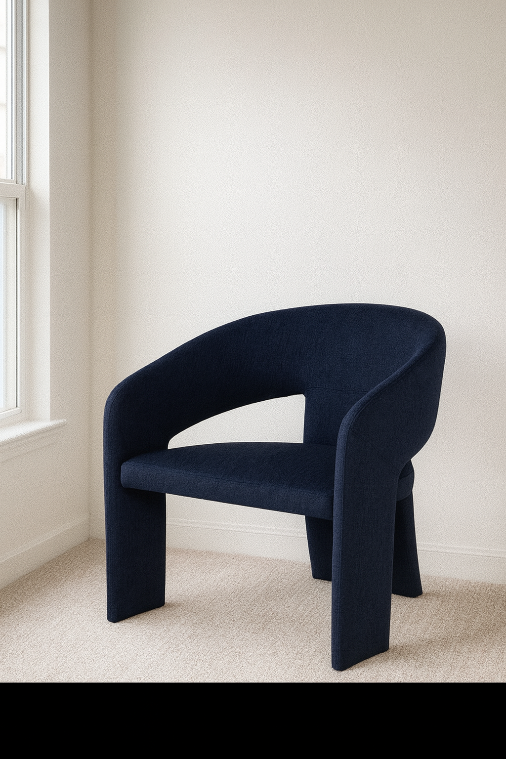 Occasional Chair – True Blue Bouclé