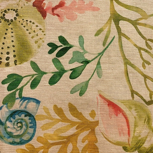 Cojín floral de lujo bajo el mar