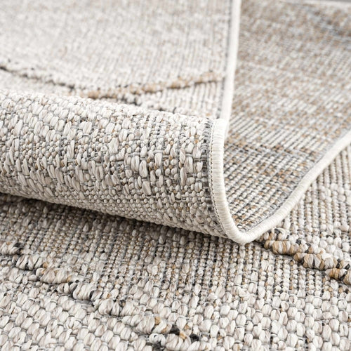 Alfombra para interior y exterior color hueso y tostado