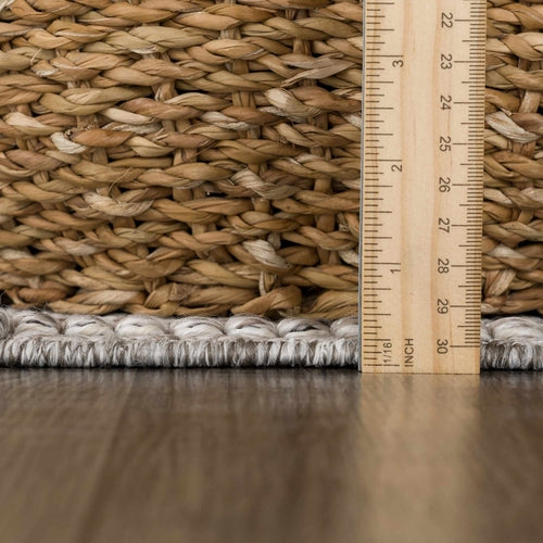 Alfombra azteca gris texturizada de alto y bajo para interior y exterior 