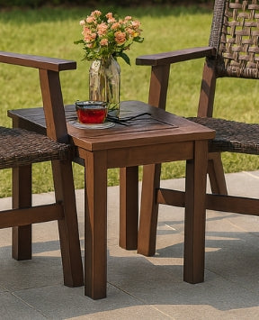 Sundara 3-teiliges Outdoor-Sitzgruppen-Set aus Holz und Rattan