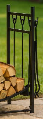 Juego organizador de leña de acero Forgecrest