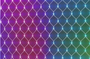 Cadena de luces de malla: rejilla LED decorativa para interiores y exteriores 