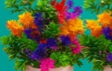 Planta artificial con acento botánico de lujo en maceta redonda blanca