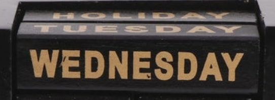 Noir Holzblockkalender