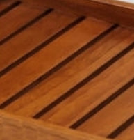 Rechteckiges Serviertablett aus Teakholz von Ridgeview