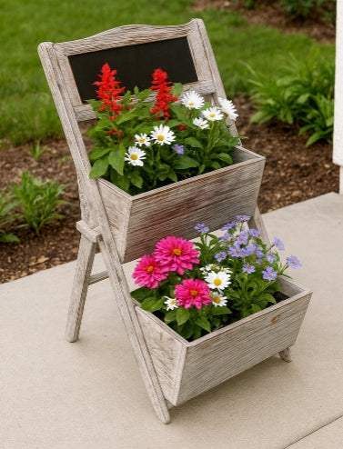 Soporte para plantas escalonado encalado de Clairborne