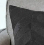 Cojín de piel de vaca negra 