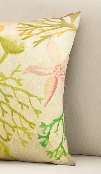 Cojín floral de lujo bajo el mar