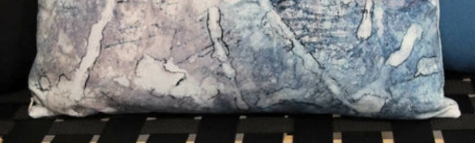 Abstract Watercolor Square Throw Pillow