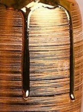 Jarrón de cerámica de lujo dorado