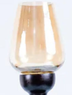 Candelabro contemporáneo de madera y vidrio Crear