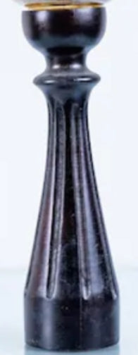 Candelabro contemporáneo de madera y vidrio Crear