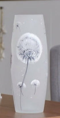 Jarrón ovalado de vidrio artístico suave 