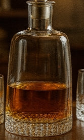 Mundgeblasenes europäisches Kristallkaraffe und Trinkglas-Set – Fünfteilige Kollektion