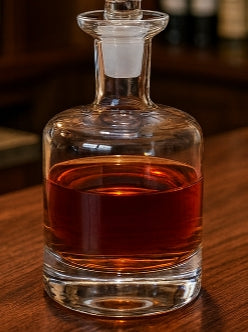 Mundgeblasene Kristall-Whiskykaraffe – 828 ml Fassungsvermögen