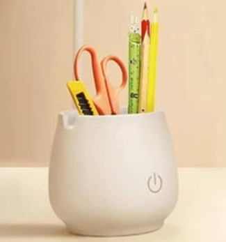 LED-Schreibtischlampe mit integriertem Organizer und einstellbarer Beleuchtung 