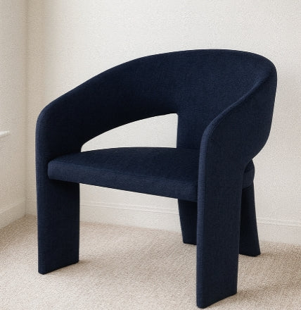 Occasional Chair – True Blue Bouclé
