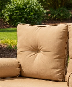 Gartenschaukelstuhl mit Kissen – Leiser Verandaschaukelstuhl mit Stahlrahmen