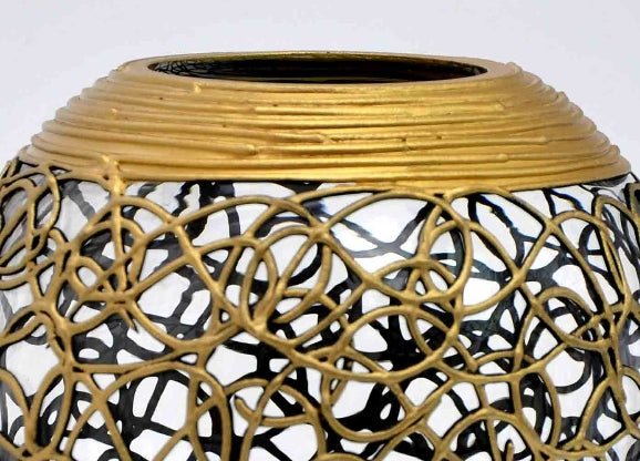 Colección de jarrones de vidrio pintados a mano: decoración artística única para el hogar