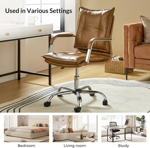 Sable Luxe Drehstuhl aus Kunstleder