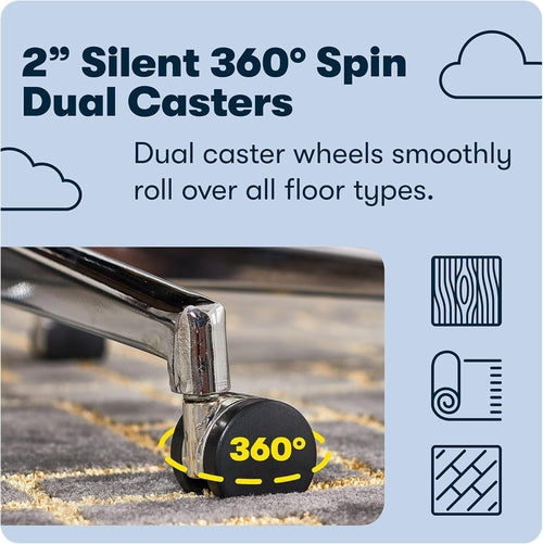 Silla de oficina Ashland Blush de mediados de siglo