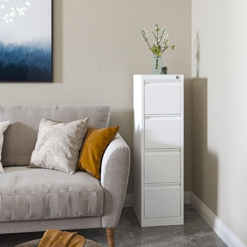 Archivador con cerradura de 4 cajones Fortress Steel