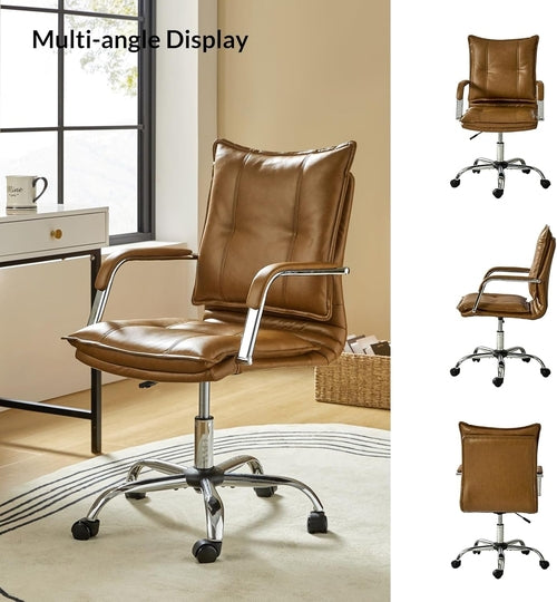 Sable Luxe Drehstuhl aus Kunstleder